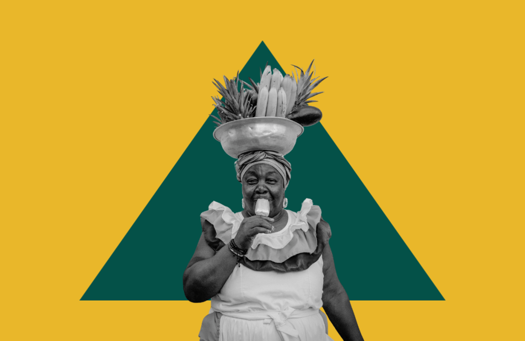 Imagen de una mujer con una cesta en la cabeza representando la democracia en América Latina hoy