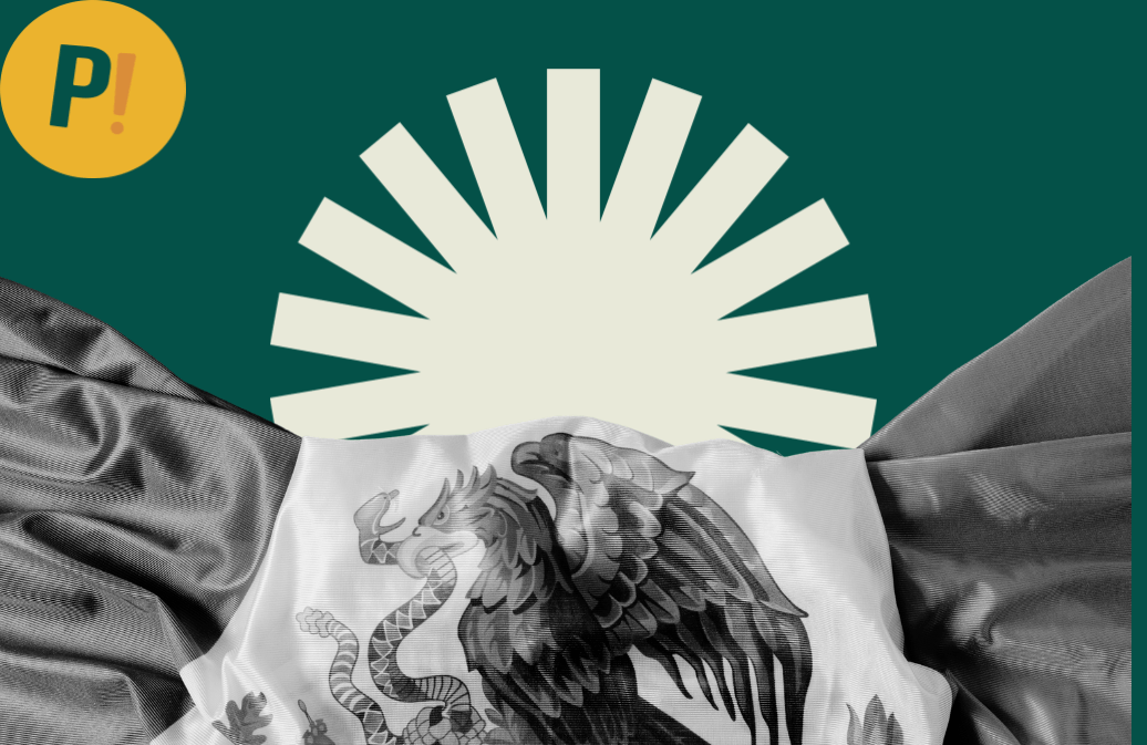 Imágen de la bandera del México representando el Poder Ejecutivo