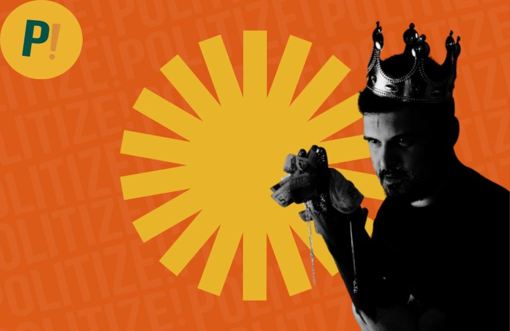 Imagen de capa de un hombre con corona representando el absolutismo