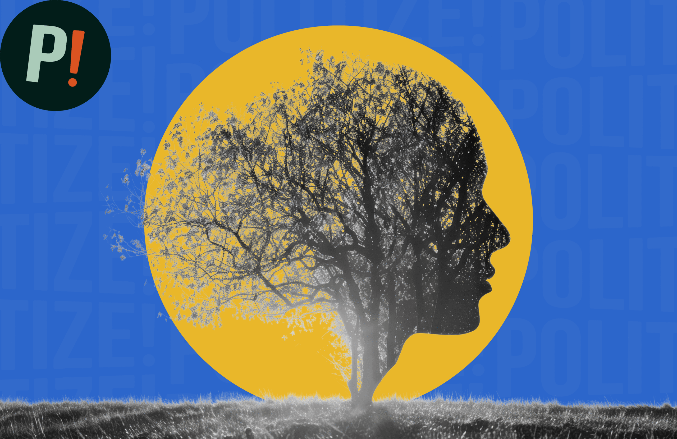 Imagen de un árbol y la mente humana que representa los impactos de la desinformación en la salud mental y el medio ambiente.