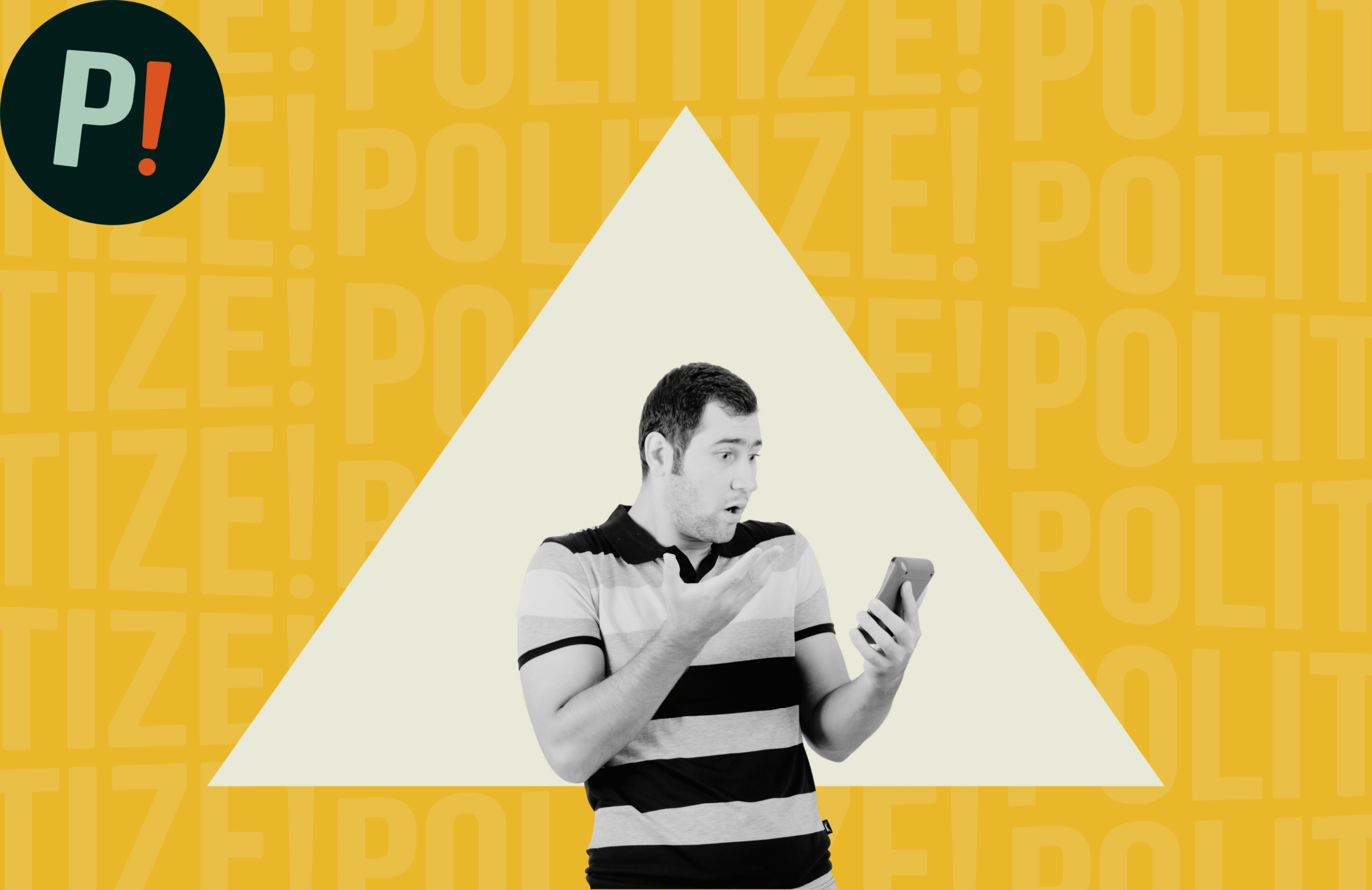 Hombre mirando su celular creyendo en desinformación