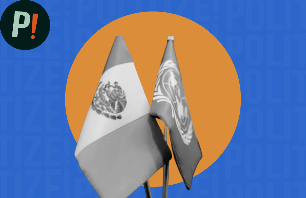 Banderas de México y ONU