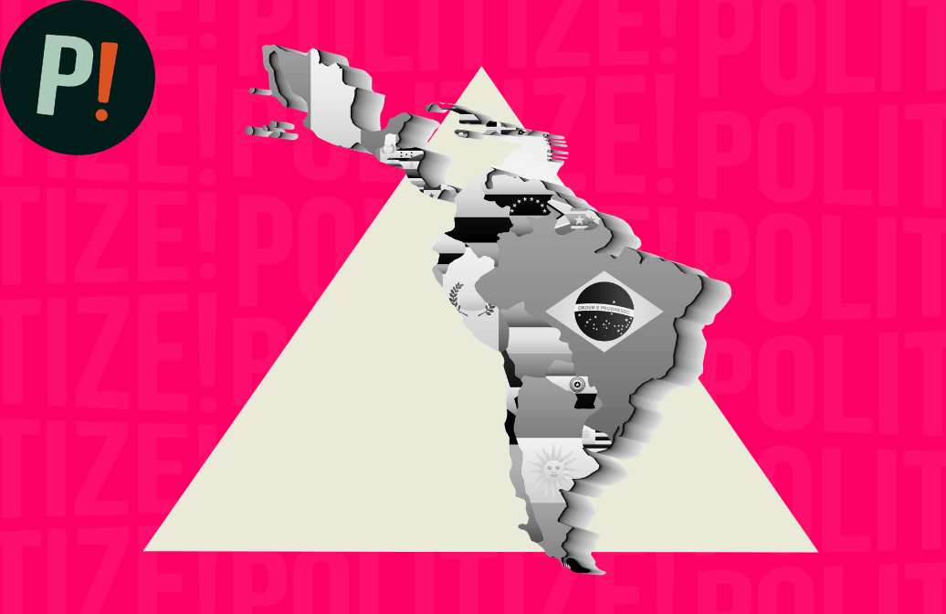 Mapa de América Latina representa la latinidad