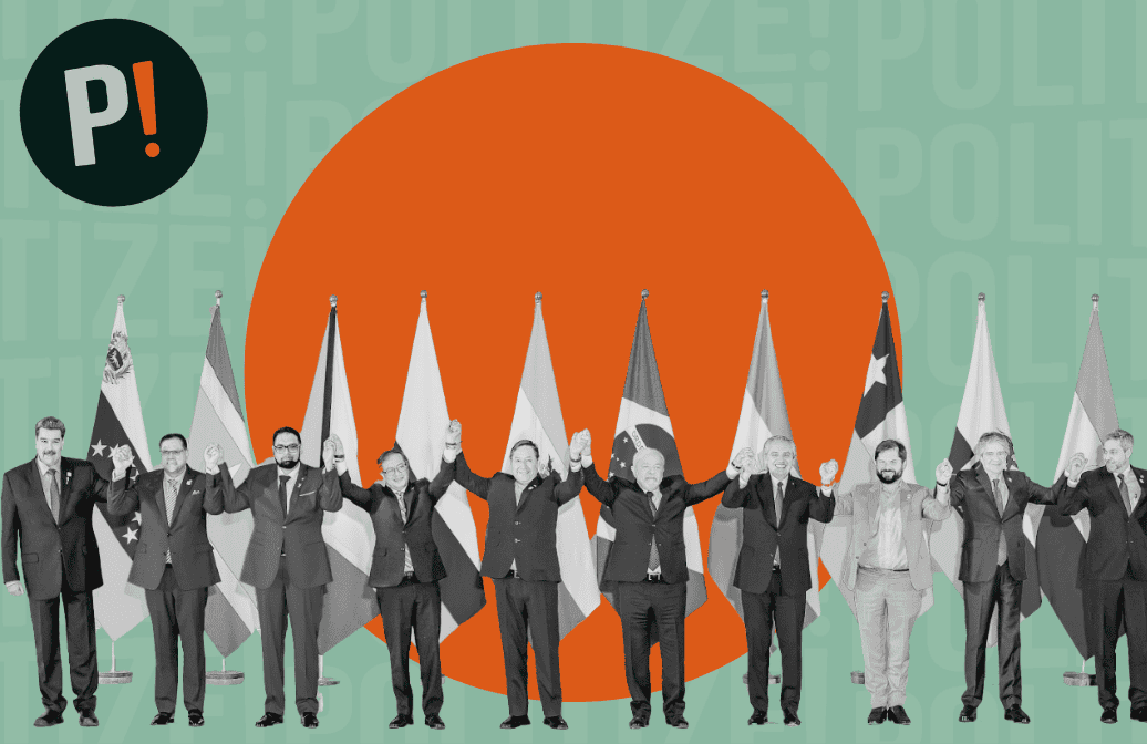 Imagen de capa con jefes de Estado y de gobierno de países latinoamericanos